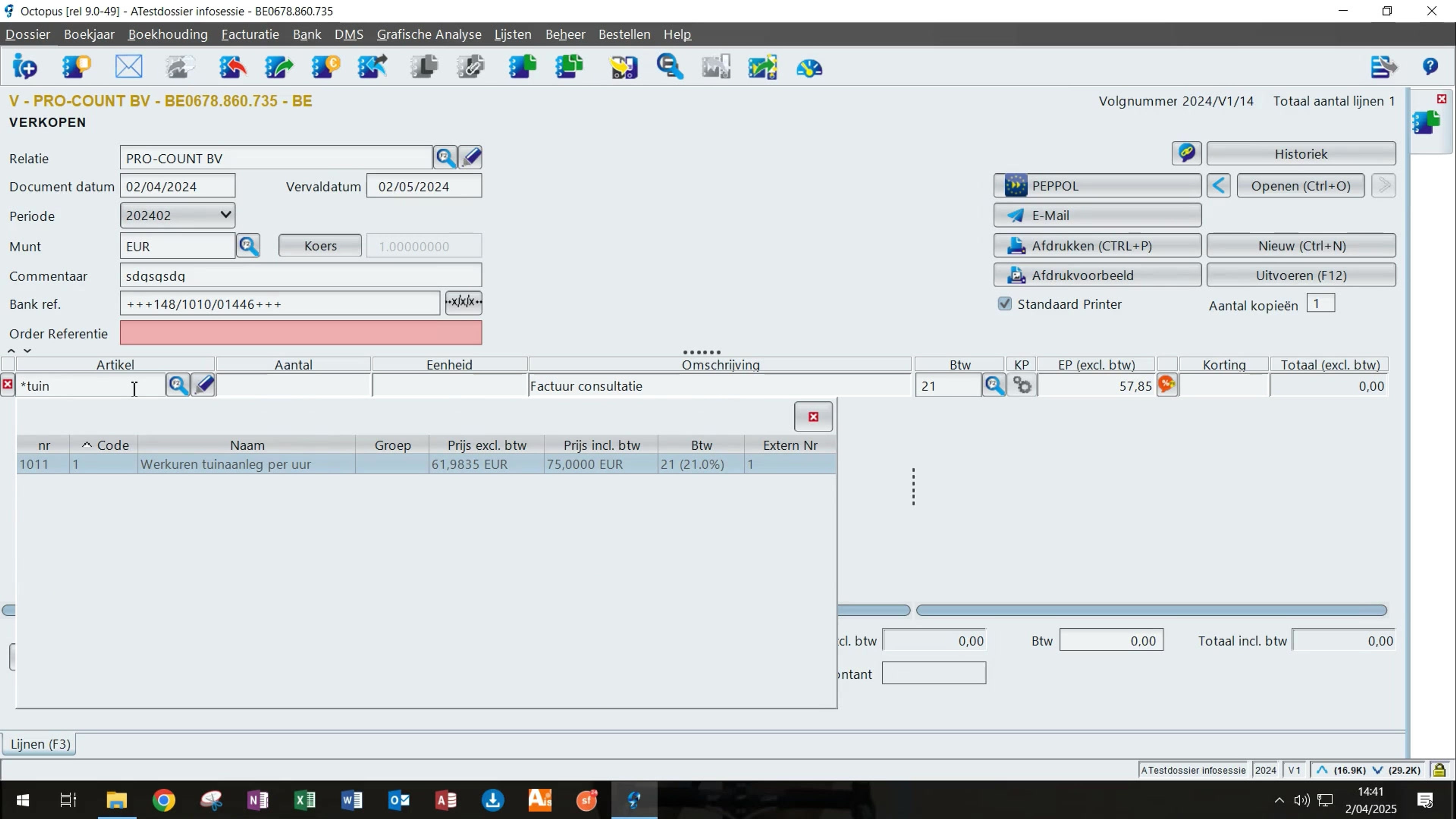 Digitale infosessie Octopus/Peppol